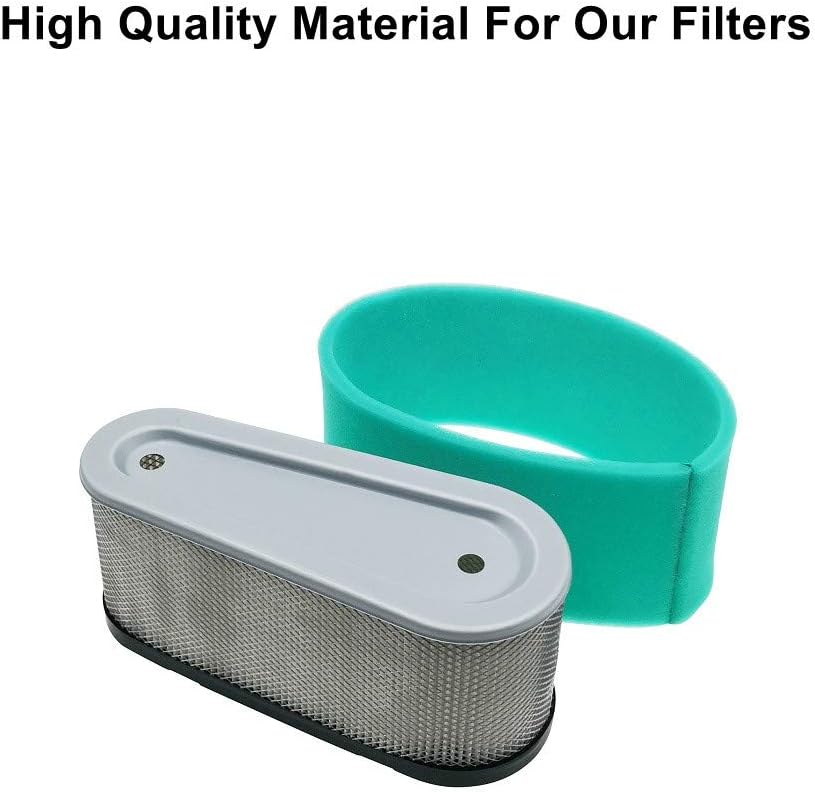MOWFILL 2 Pack 36356 Air Filter With 36357 Pre Filter Replace for Tecumseh 36356 Fits Tecumseh OHV110 OHV115 OHV125 OHV130 OHV150 OHV155 OHV160 OHV165 OHV170 OHV175