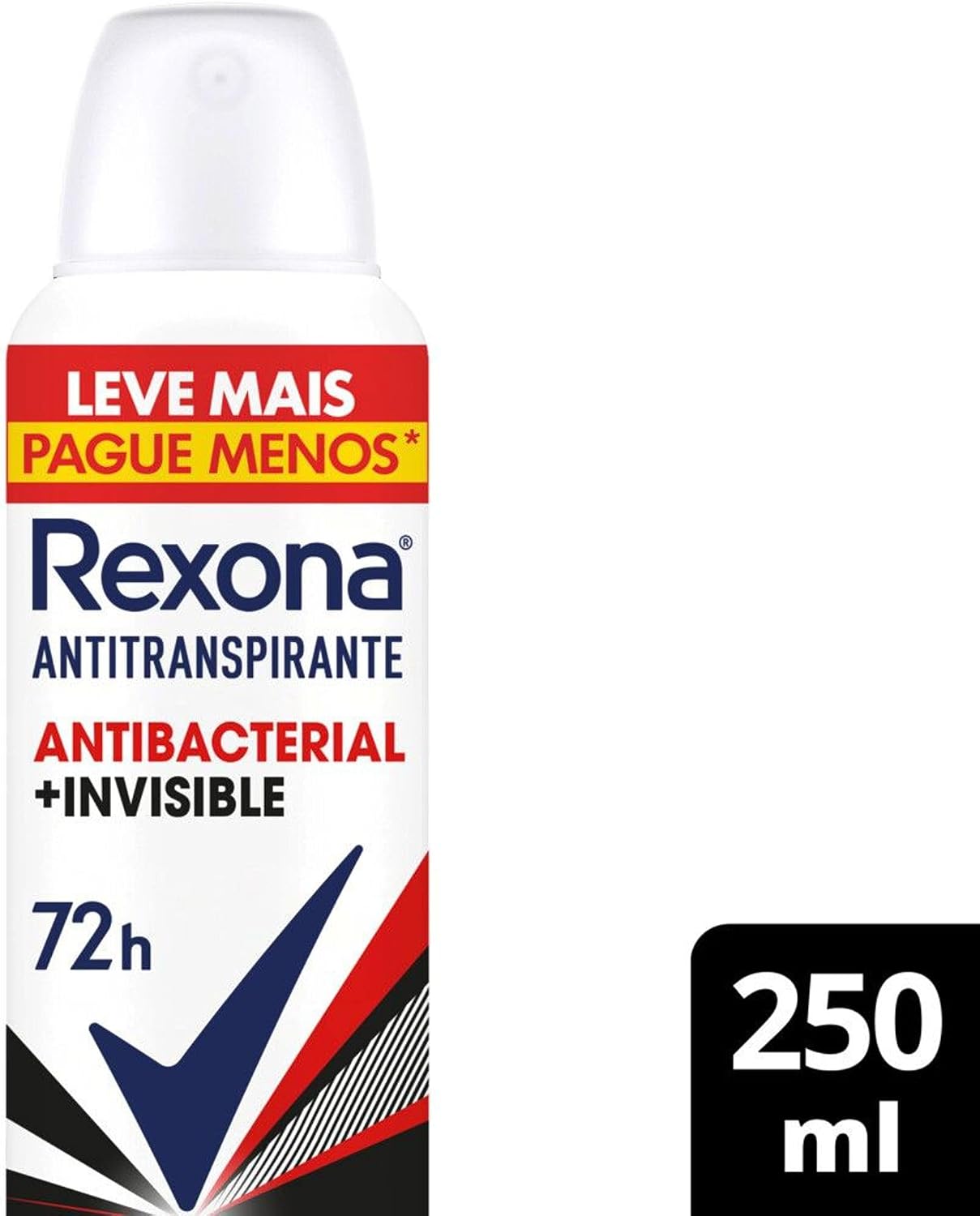 Rexona Antitranspirante Aerosol Antibacterial Invisible 250 ml