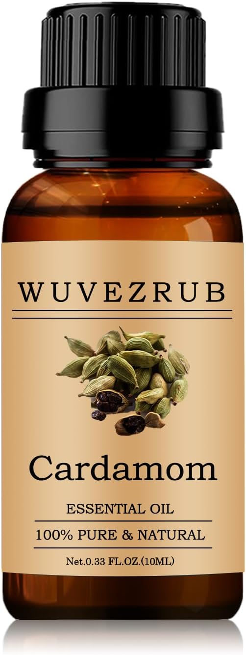 Cardamom Essential Oil - 10ML, 100% Pure and Natural for Aromatherapy Diffuser - 0.33 Fl Oz