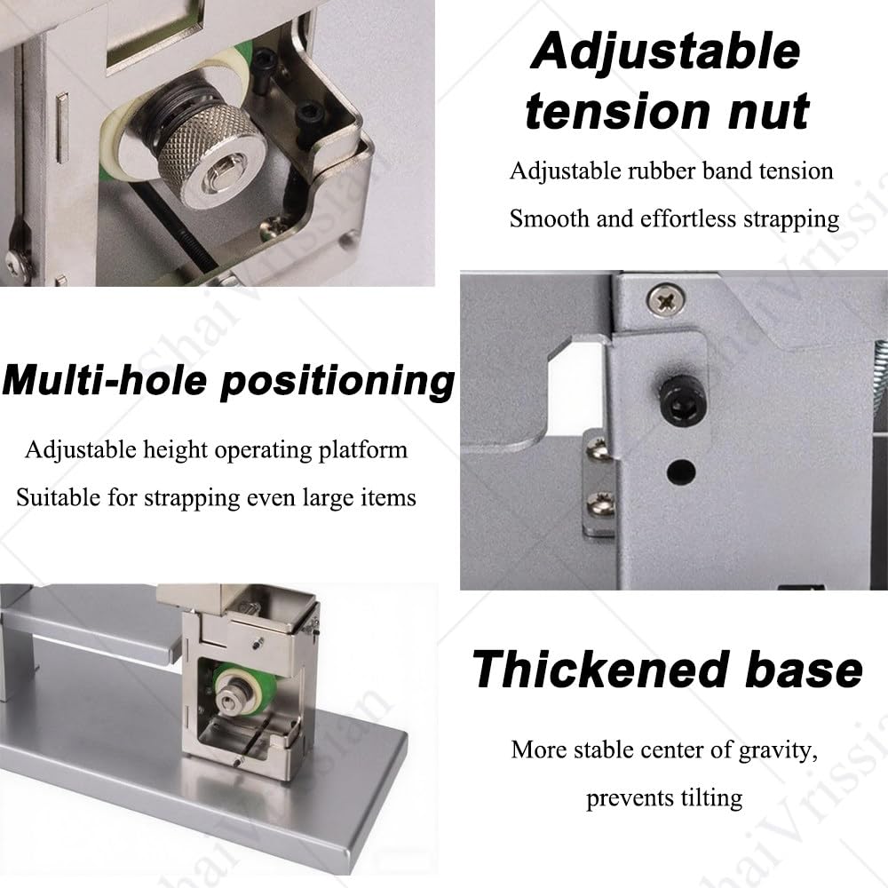 Gemüse-Umreifungsmaschine, PE/PVC-Folienverpackungsbündel mit einstellbarer Spannung und Hebeplattform für Supermärkte, Bauernhöfe