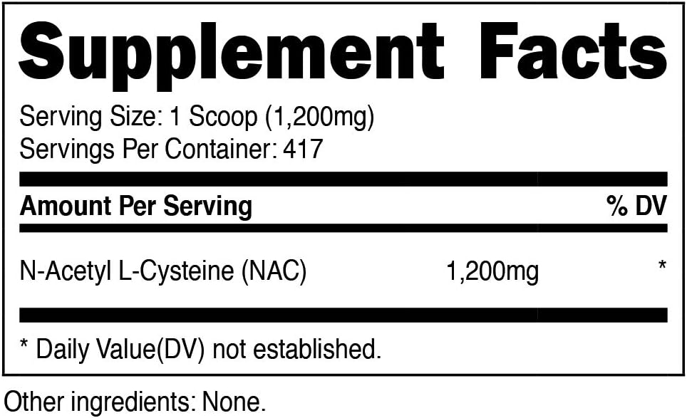 Nutricost N-Acetyl L-Cysteine (NAC) Powder 250 Grams - Vegan NAC, Non-GMO, 208 Servings: Health & Personal Care