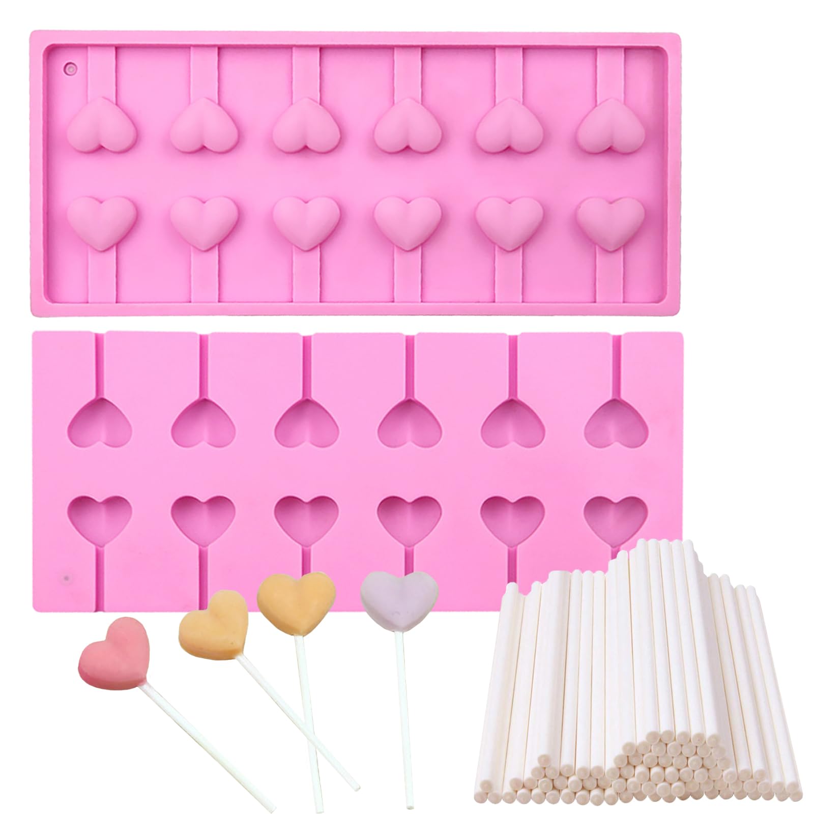 Amazon.co.jp: バレンタインデー ハート ロリポップ キャンディ