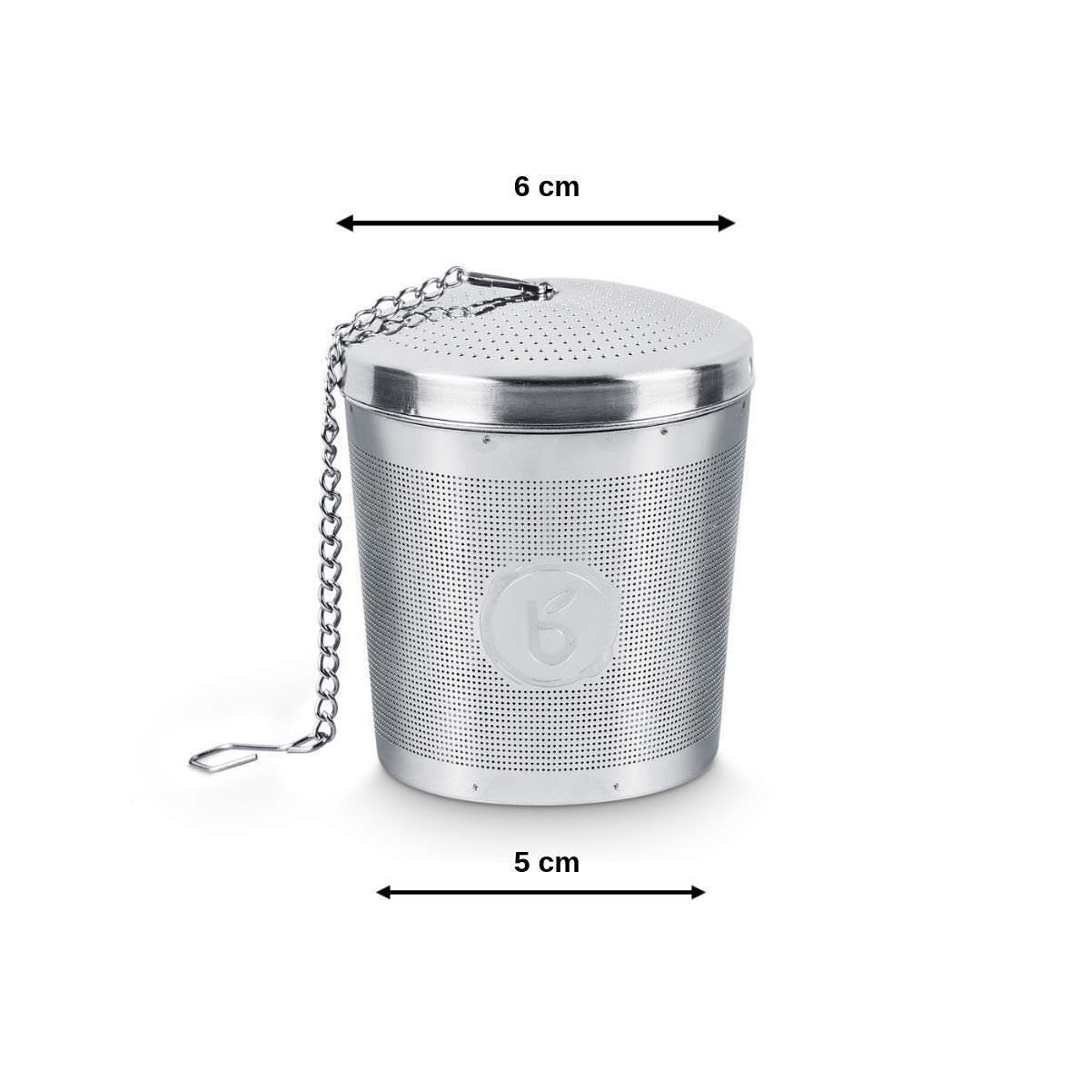 Fenshine Tee-Ei Edelstahl 304 Mit Faltbarem Griff - Extra Feines Sieb, Deckel, Für Losen Tee