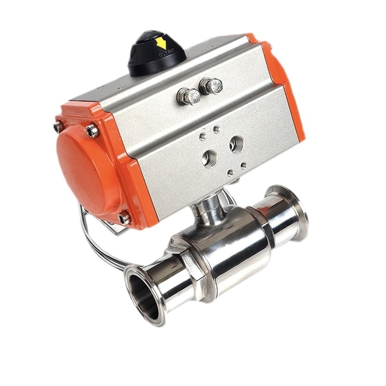 Robinet à boisseau sphérique en acier inoxydable 304 sanitaire pour réseau de précision