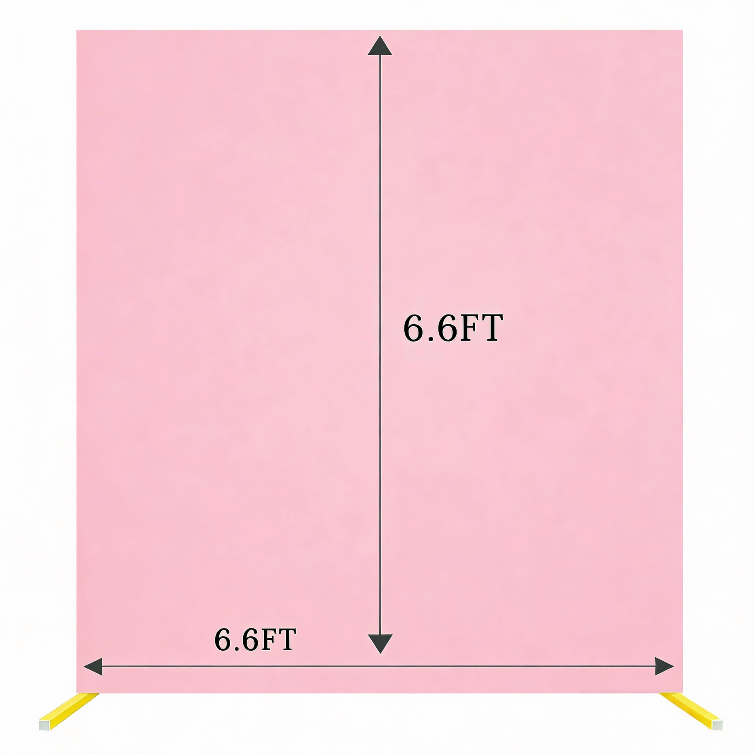 Housse de fond carrée rose rectangulaire en élasthanne pour fête prénatale, fête prénuptiale, fête d'anniversaire, décoration de fond de 2 x 2 m