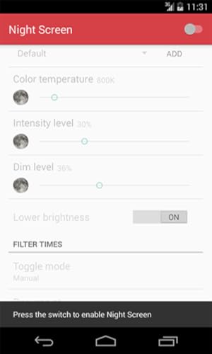 Night Screen- Screen Dimmer