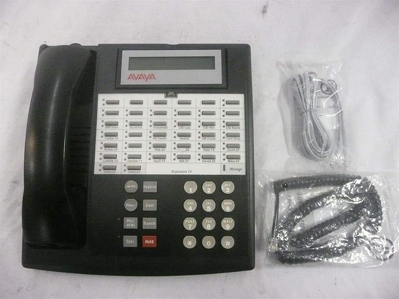 AT&T Avaya Lucent Partner 34D/107305054/107320749 (renovado) - Euro Series 1 - Pantalla de parlante negra de 34 botones - Teléfono celular reacondicionado