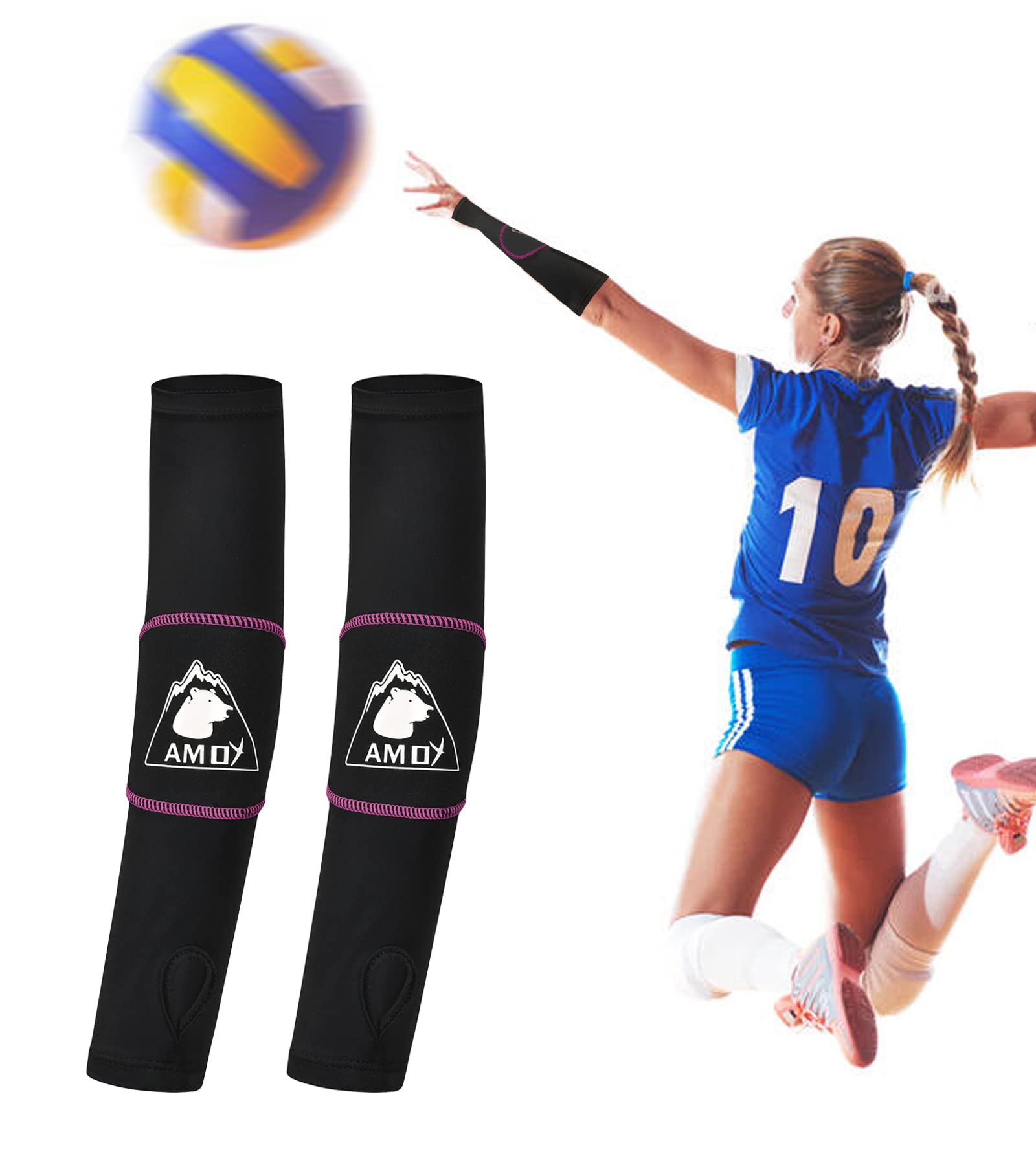 Buy Amoy Volleyball Arm Sleeves Youth Padded Forearm Sleeves with