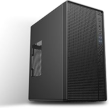 Micro-ATX PC Case Mini-Tower SPCC 0.8 mm without Fan Compact Case MATX/Mini-ITX Home Office Coolable HDD/SSD Holder PC Case