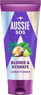 Aussie SOS Blonde & Hydrate Conditioner 200ml for Fade, Wicked and Grey Hair. Removes and smoothes while moisturising blonde and grey hair that is prone to dry