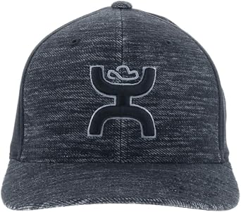 HOOEY Ash Flexfit Fitted Hat Mid Profile 6-Panel Stretch Fit Everyday Casual Comfort Fitted Cap for Men and Women