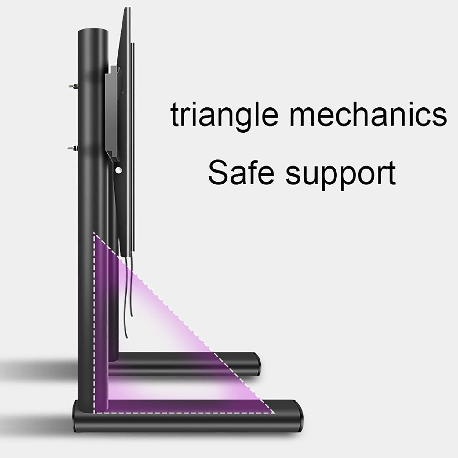 TV Station Desktop TV Station Desktop TV Base, Suitable for 42-80 Inch Flat Screen TVs, with A Drawstring Buckle Design