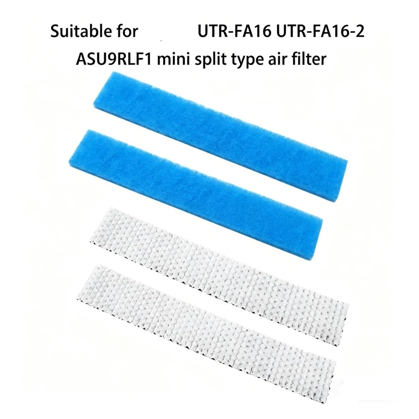 Set mini filtri split, compatibile con Fujitsu, UTR-FA16 UTR-FA16-2 ASU9RLF1 Filtri for aria condizionata Parti di elettrodomestici | 6Pcs White