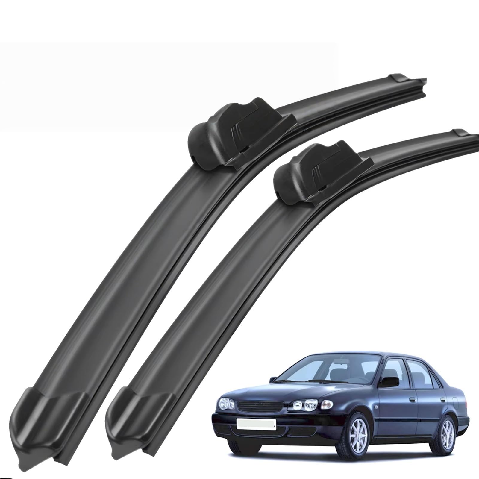 PAPEP Windscreen Wiper Blades for Toyota Corolla E110 110 1997-2000 20"+18", Front Replacement Wipers OEM Quality Water Repellent Rubber Automotive Windshield