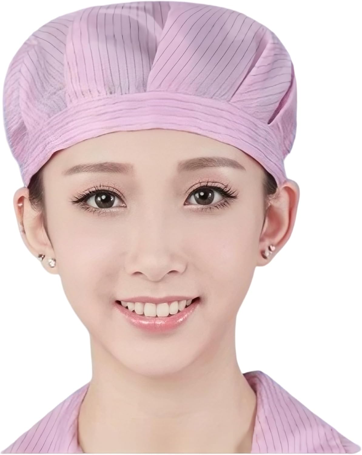 10 Pack Wide Brim Chef Hat, Breathable Mesh Top, Anti-Static Pleated Toque for Kitchen