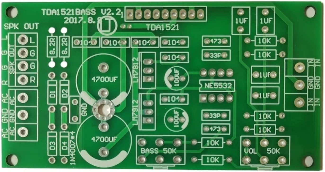 Amazon.com - INPETS 3 Pieces TDA1521 Bass Pre Stage 2.0 Channel 15W+15W