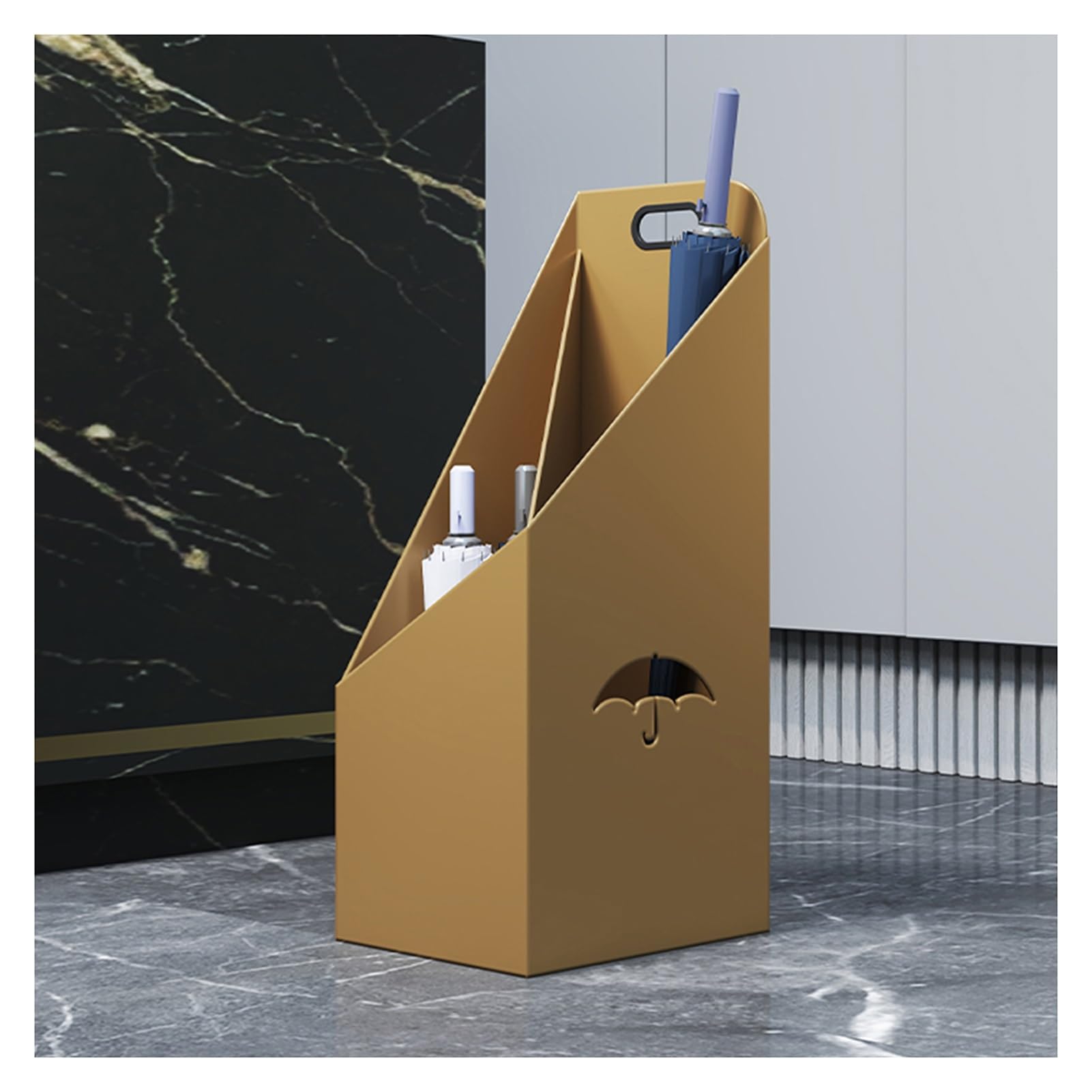 GHHVFEC Umbrella Stand for Entryway, Free Standing Umbrella Rack for Canes, with Removable Drip Tray for Home Office Patio