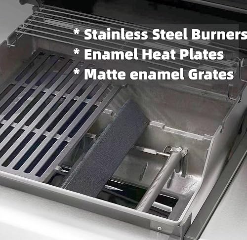 Miniatura 5 de Firsgrill Repuesto profesional para parrillas Weber Spirit I y II 200 Series Spirit E-210 E-220 Spirit S-210, S-220 Burner Flame (rejillas de