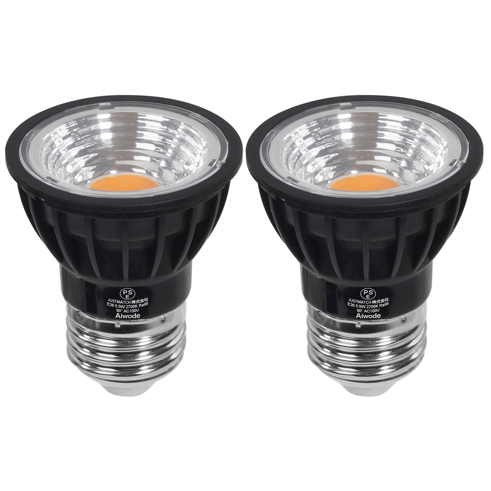 Amazon | Aiwode E26 LEDスポットライト LED電球 E26口金 5.5W(60W形 