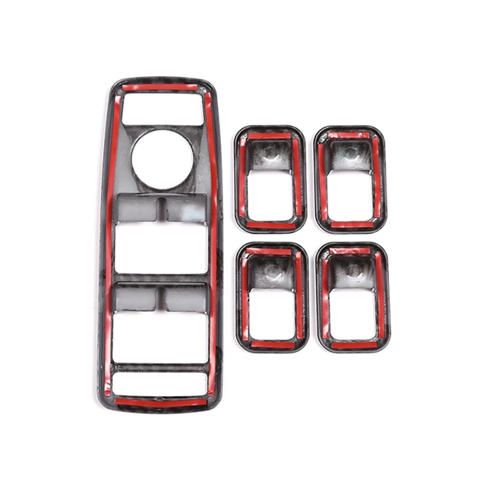 Fit For M//e//r//c//e//d//e//s b//e//n//z A B C E GLE CLA GLK Class W176 W204 W212 W166 W218 Carbon Fiber Style Car Window Lift Button Frame Sticker