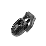 DYZD Grenade Shape Plastic Cord Lock Stopper Spring Toggles Stoppers for Paracord,Drawstring (10PCS,Black)