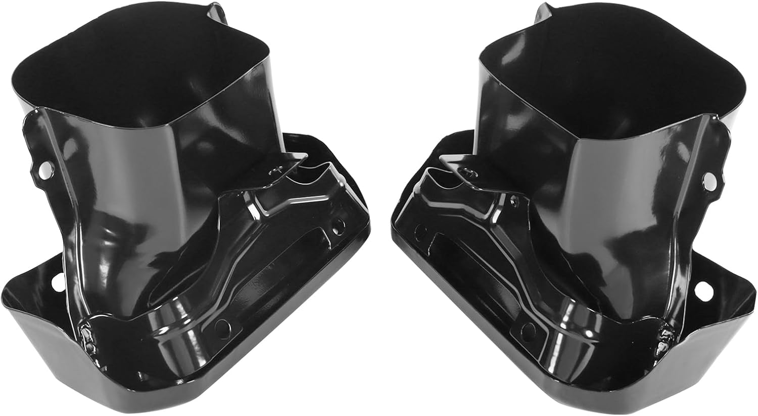 1 PAIR Exhaust Tips Bezels Black Replacement For Chevy Silverado, GMC Sierra, 1500 2019-2024, Replace 2253506 84434641 84434642