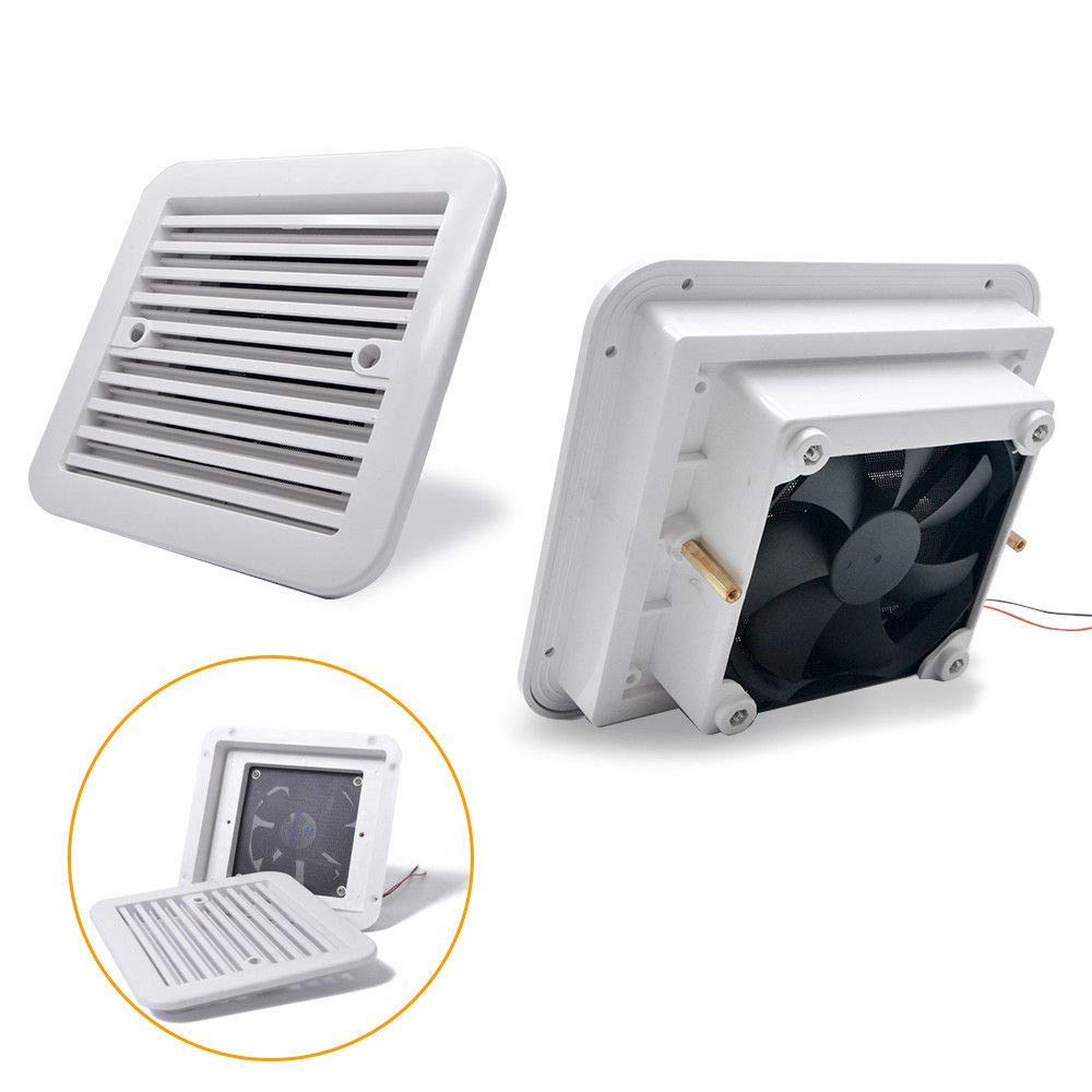 Riloer Ventilazione di ventilazione della ventola di scarico di raffreddamento 12V per camper RV Caravan White