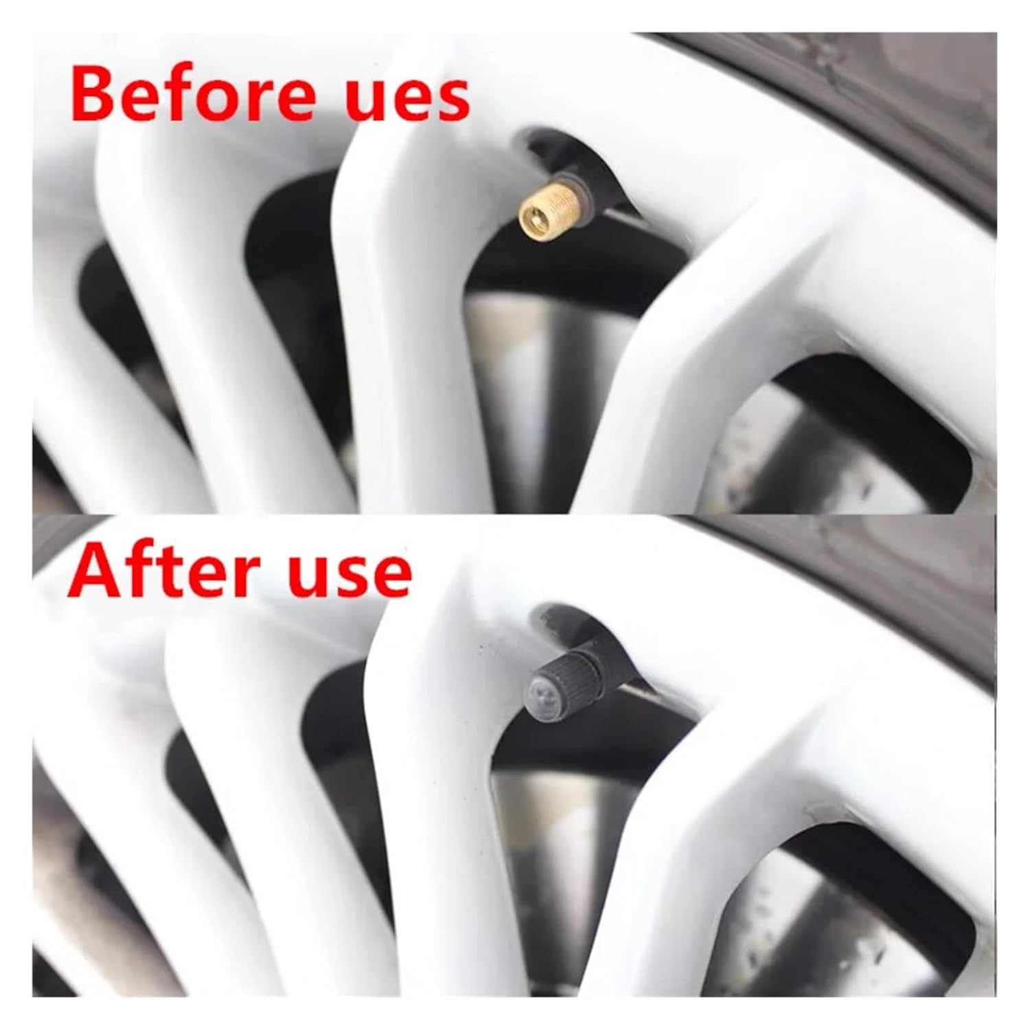 20 PCS Car Tire Valve Plastic Black Bicycle Tire Valve Cover with O Rubber Ring Cover Dome Shape Dust Valve for Cars and Motorcycles(20Pcs)