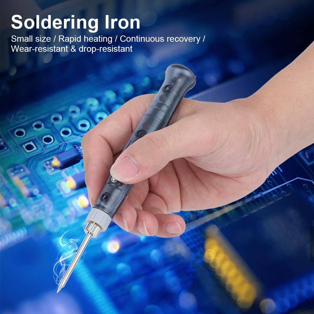 ANKROYU USB Soldering Iron, Portable 3 Levels Adjustable Temperature Electronic Welding Tool, Ast Internal Heating Repair Tool for Electronic Maintenance