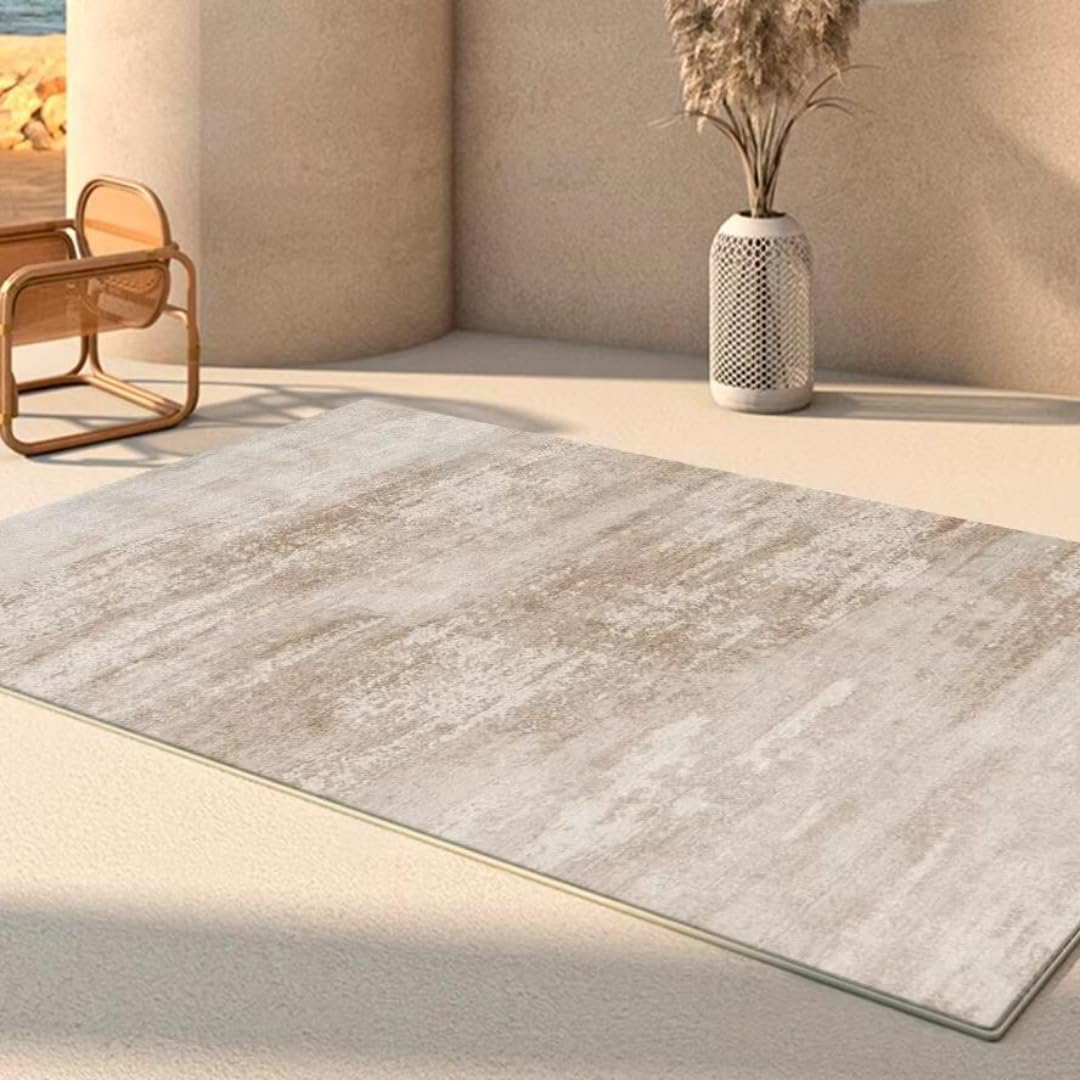 Tapis abstrait nordique salon 140x200 grand tapis chambre moderne sans peluches