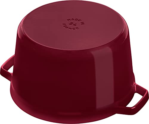 Image of Staub Cast Iron 5-qt Tall Cocotte - Grenadine, Made in France