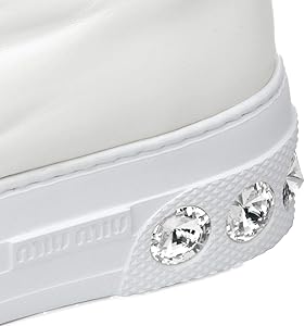 Amazon | (ミュウ ミュウ) MIU MIU スニーカー ホワイト 37.5 5E643C