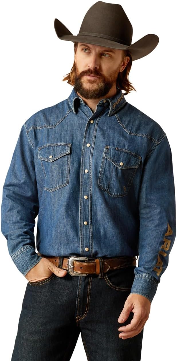 Ariat Mens Team Denim Shirt