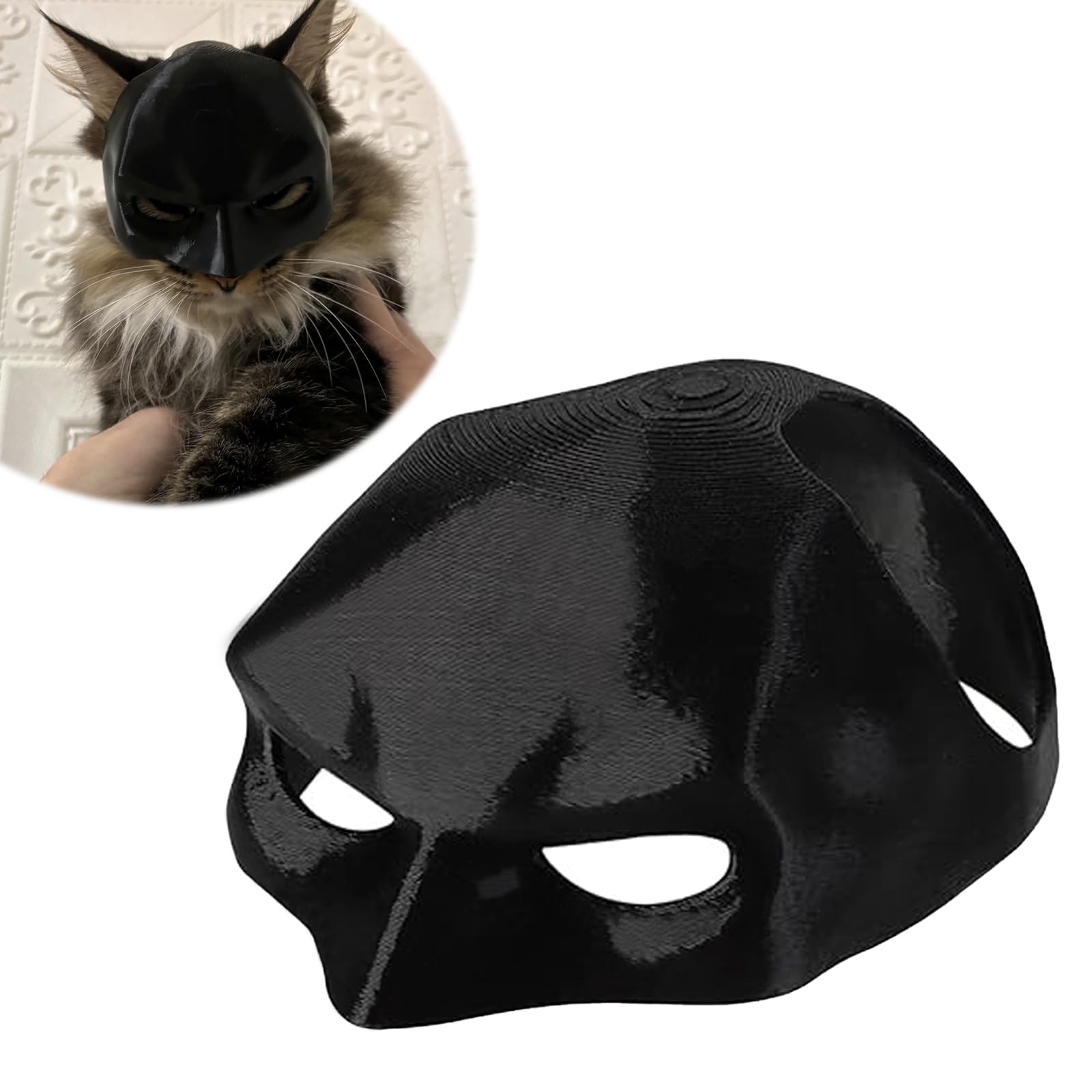 Cat Bat Mask, Cat Bat Cosplay Hat, Bat Mask for Cat, Funny Cat Bat Cosplay Hat, Cute Cat Bat Apparel for Halloween Cosplay, Fit Most of Cats