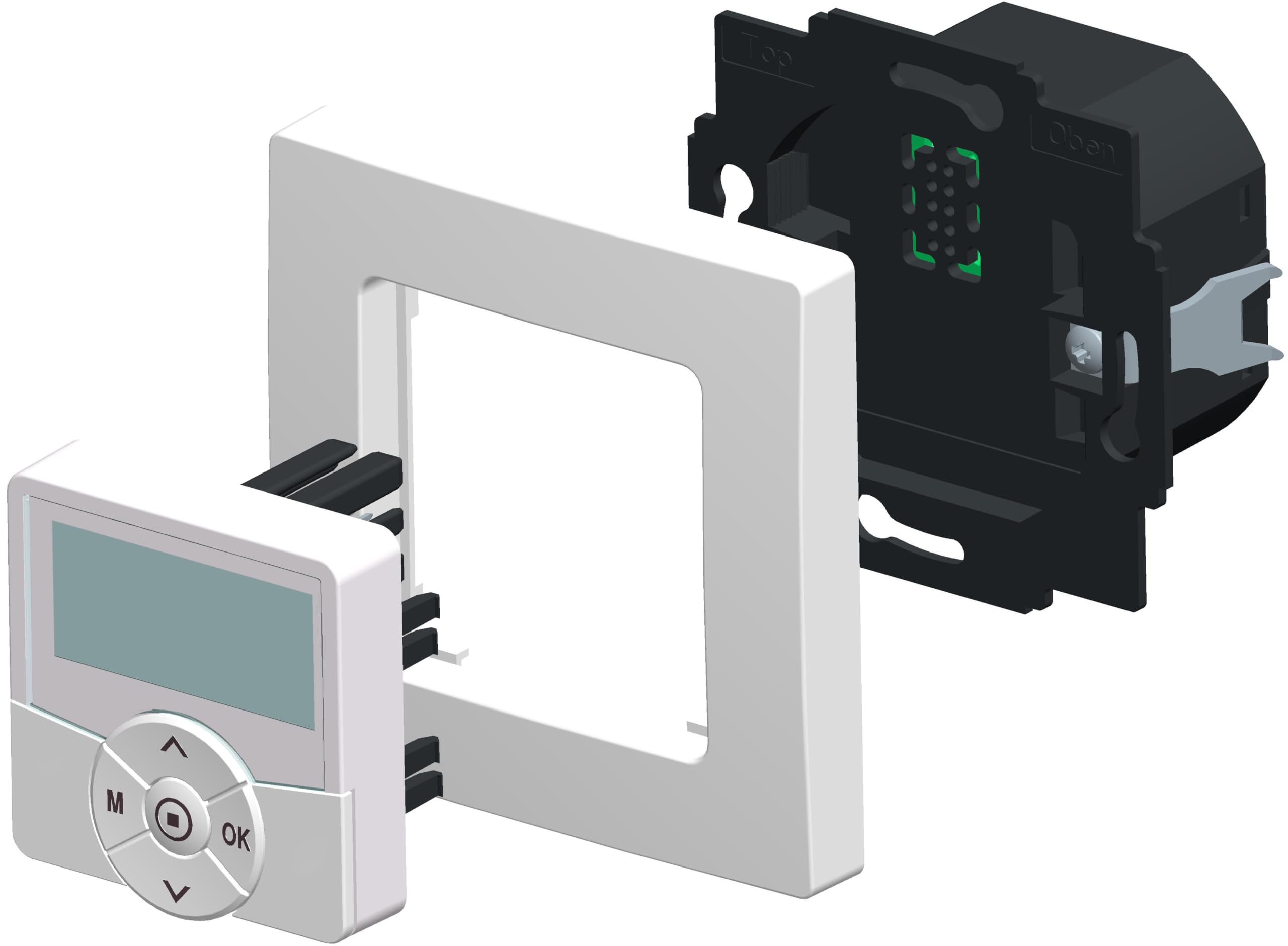 HOMEPILOT Thermostat Premium smart, Wandthermostat mit Funk z. B. für Fußbodenheizung, Unterputz 230V, Smart Home Heizungssteuerung (App, Alexa, Siri & Google Assistant) via Gateway möglich