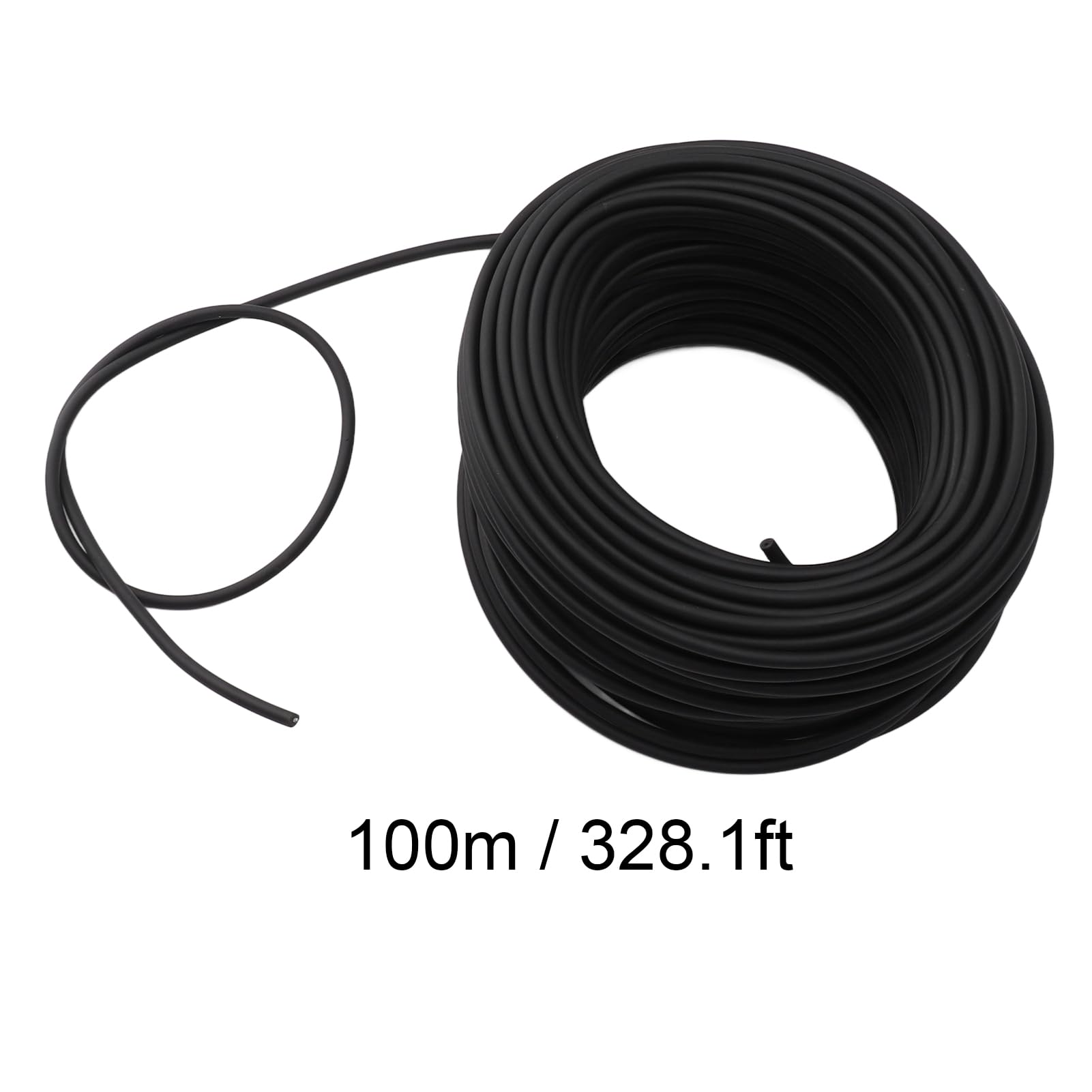 Fdit Alambre de Alto Voltaje, Cerca Electrónica de 5 Mm Cable Aislado Doble de Alto Voltaje para Jardín Agrícola (100 m/328,1 pies)