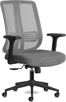 Spark Ofis Sandalyesi Ergonomik S rt Destekli  al ma Koltu u Ba l ks z File S rt Gri Siyah