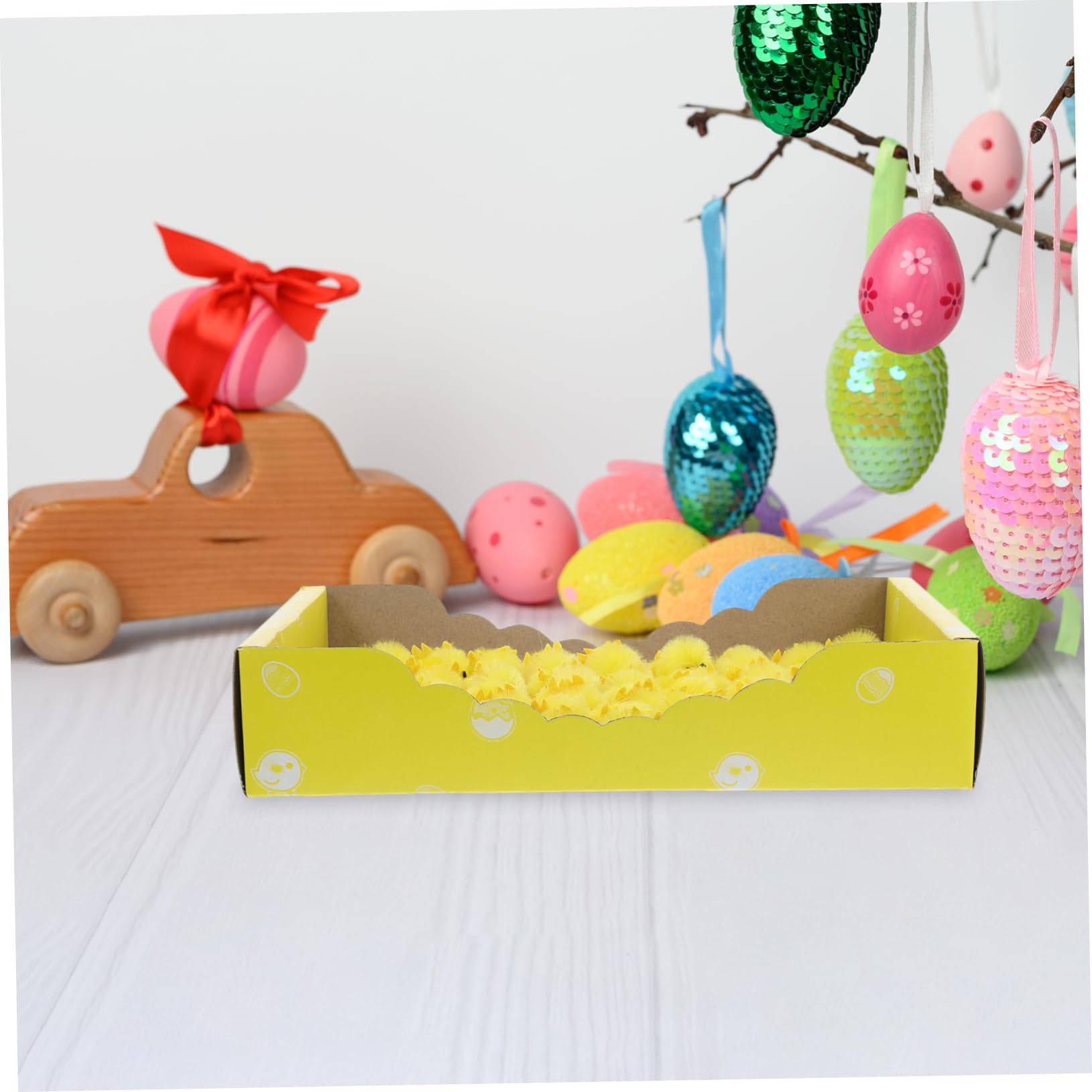 Cabilock 36pezzi Mini Polli Di Peluche Gialli Per Decorazioni Pasquali Polli Finti Realistici Statuette Morbide Forniture Per Feste Di Pasqua Mini Animali Di Peluche Per Artigianato Fai Da