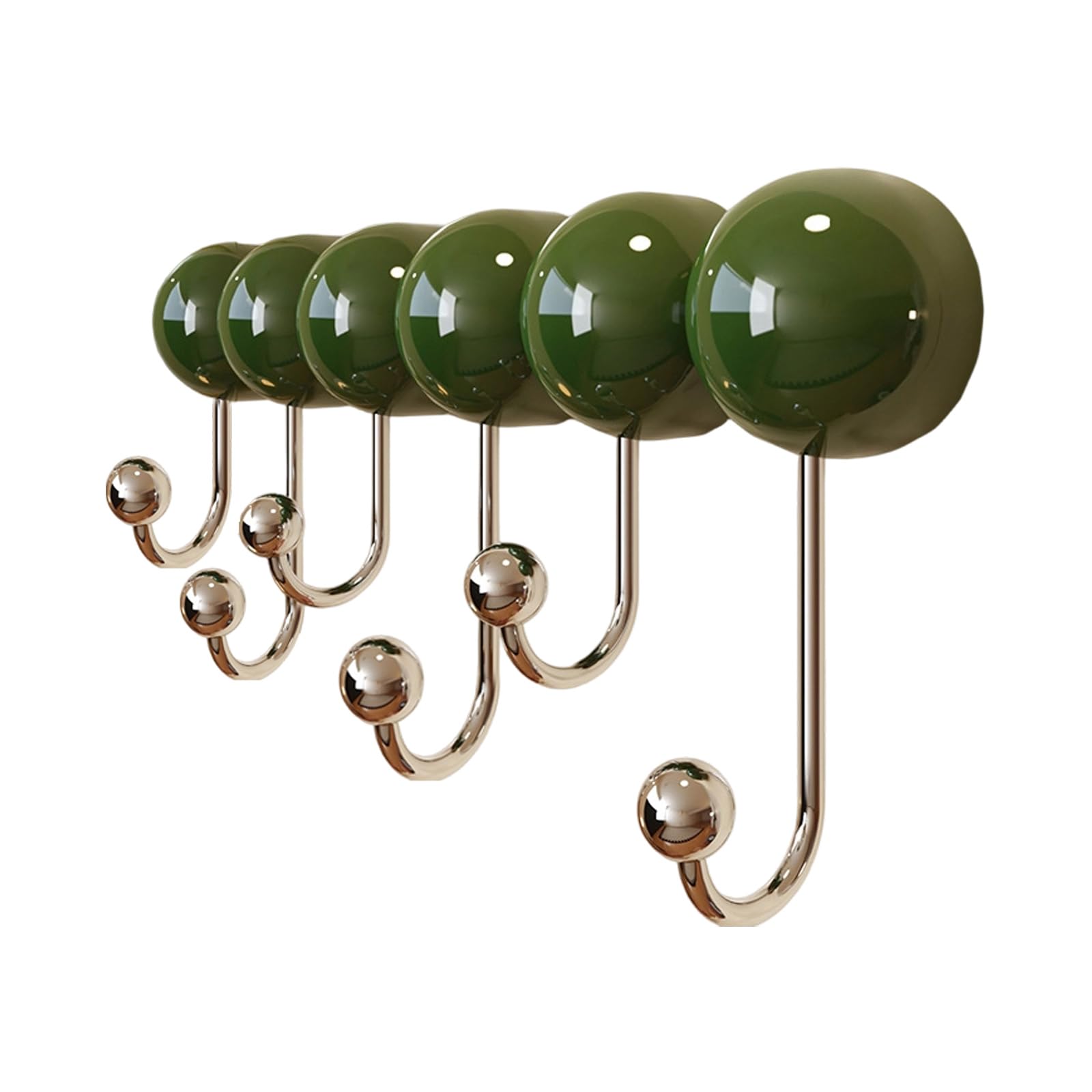 Hsioluted Green Suction Cup Wall Hook For Strong Adhesion Ideal For Hanging Clothes Towels And Bags Home Organization Hook