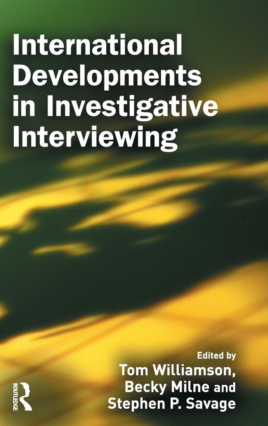 Buy International Developments in Investigative Interviewing — BookShops.in