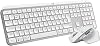 Logitech MX Keys S  MX Master 3S - Performance Wireless Illuminated Keyboard and Mouse, Fluid typing, Fast Scrolling, Bluetooth, USB-C, Windows, Linux, Chrome, Mac, QWERTY UK English - Pale Grey