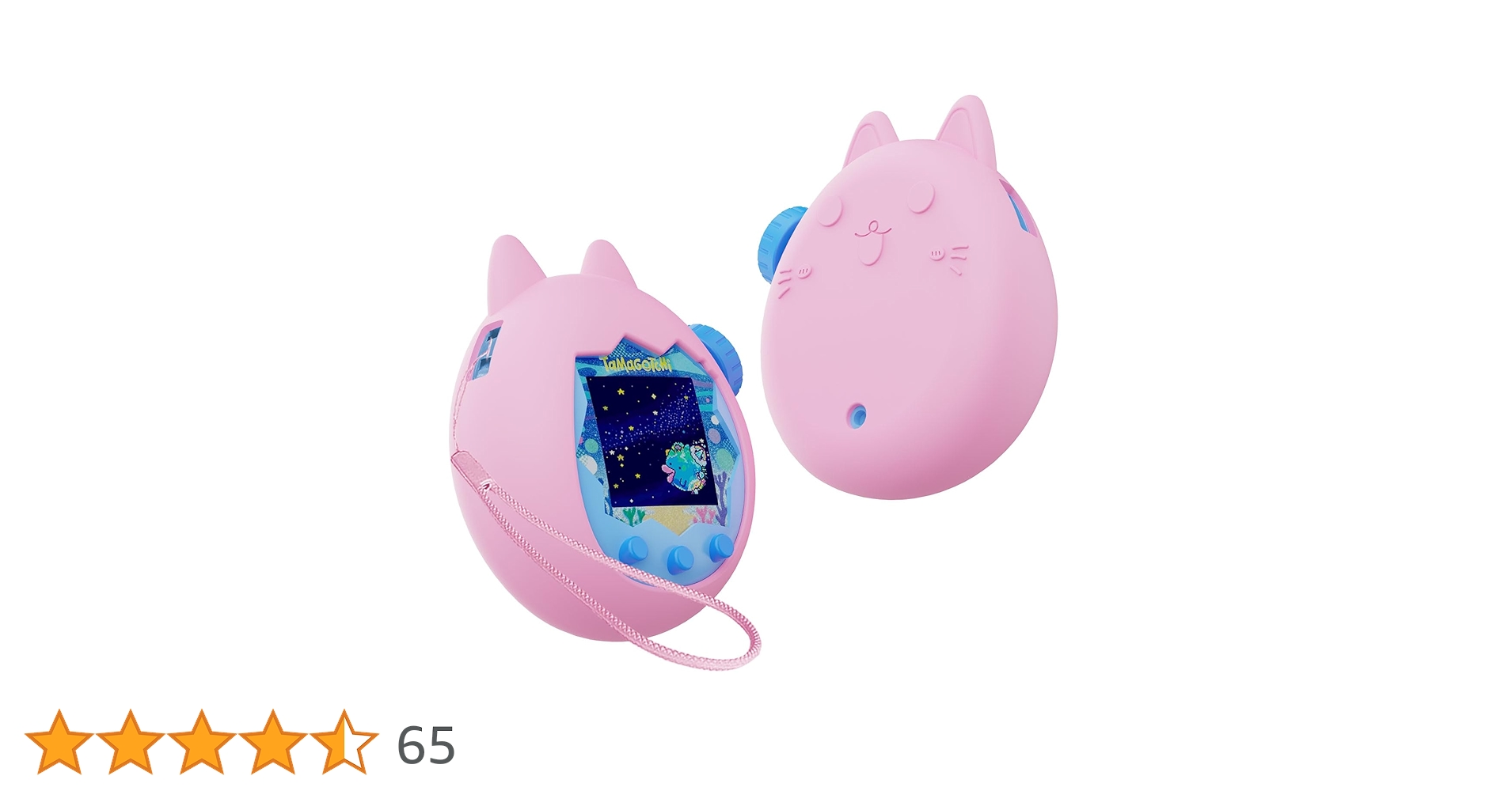 ♡ たまごっちパラダイス ブルーウォーター 丸型ケース ふわもこリボンカバー ♡ ♡ たまごっちパラダイス ブルーウォーター 丸型ケース ふわもこリボン