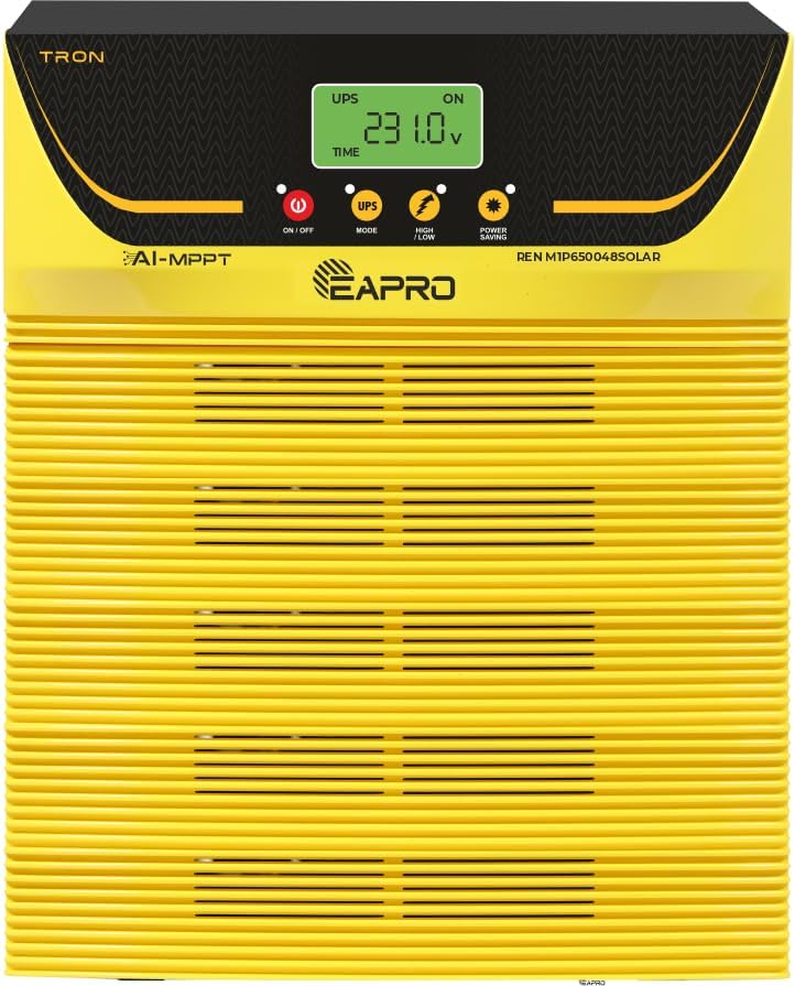 EAPRO TRON- 650048 Solar Inverter | AI-MPPT Technology |FHUPS0645X0-5350VA-48V-105A MPPT GT-C | Advanced Pure Sine Wave Technology | Interactive Multicolor LCD Display | BIS Approved-image-37
