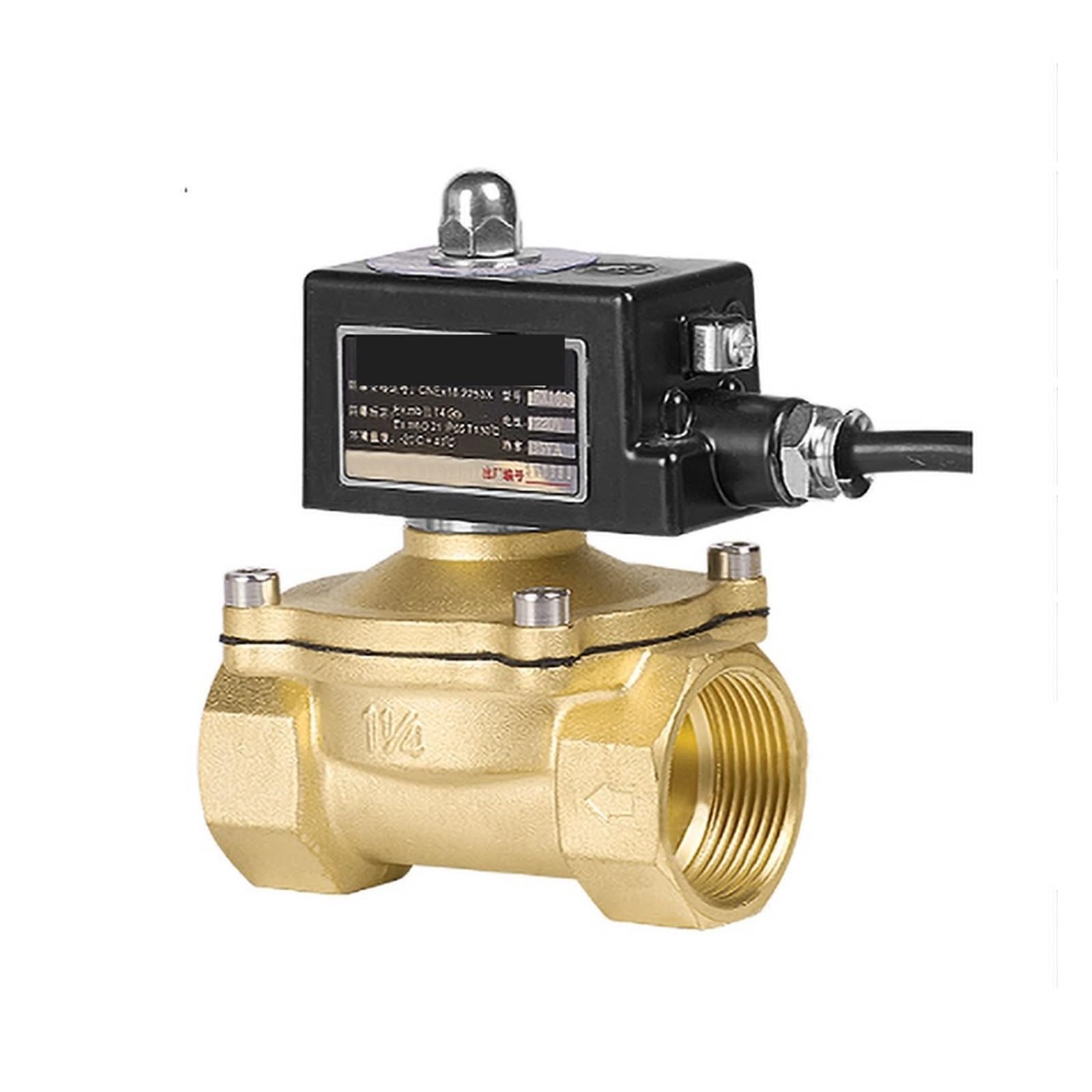 1-1/4" Normally Closed Brass Explosion Solenoid Valve DN32 Solenoid Valves for Gas Natural
