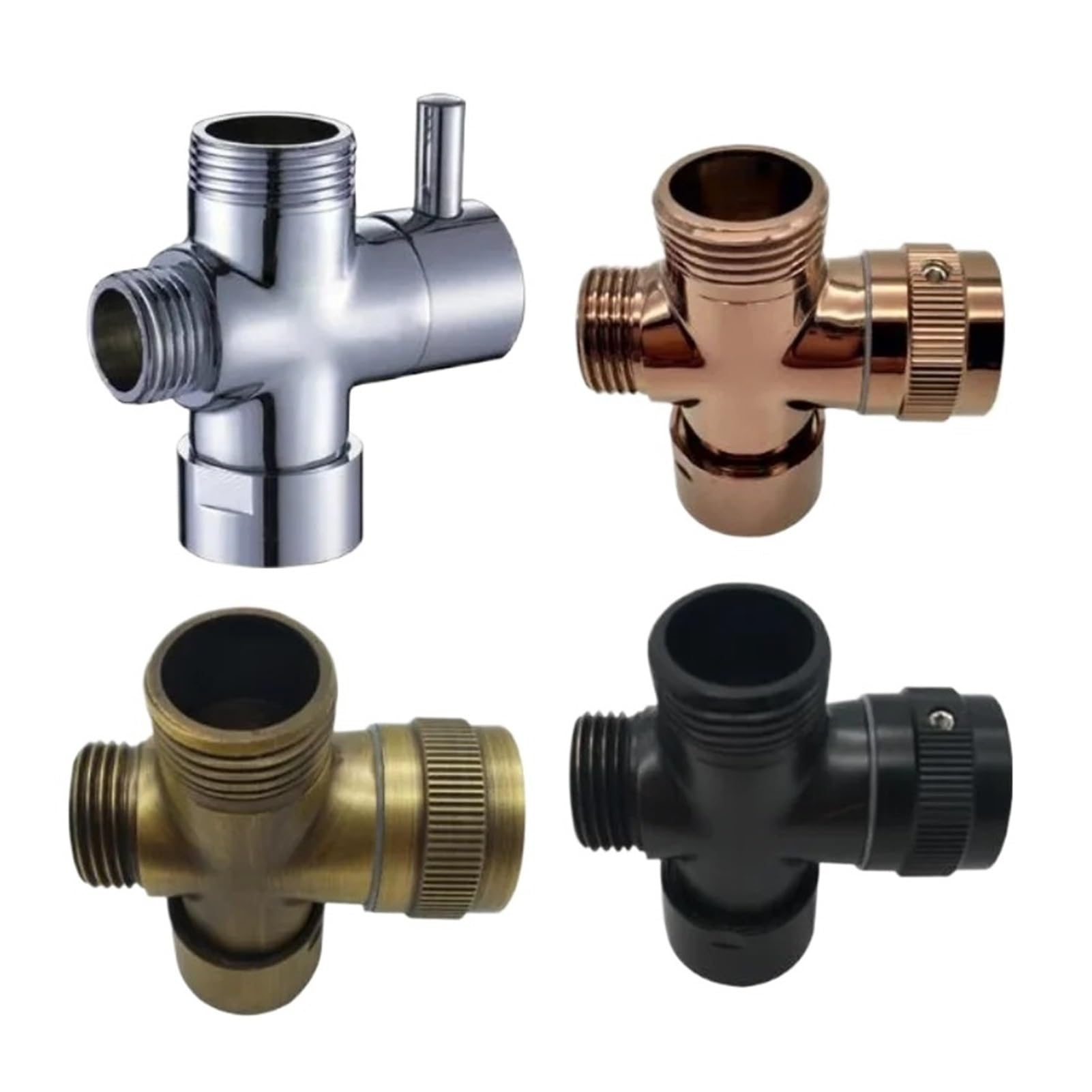 Valvola deviatrice ottone 3 vie doccia