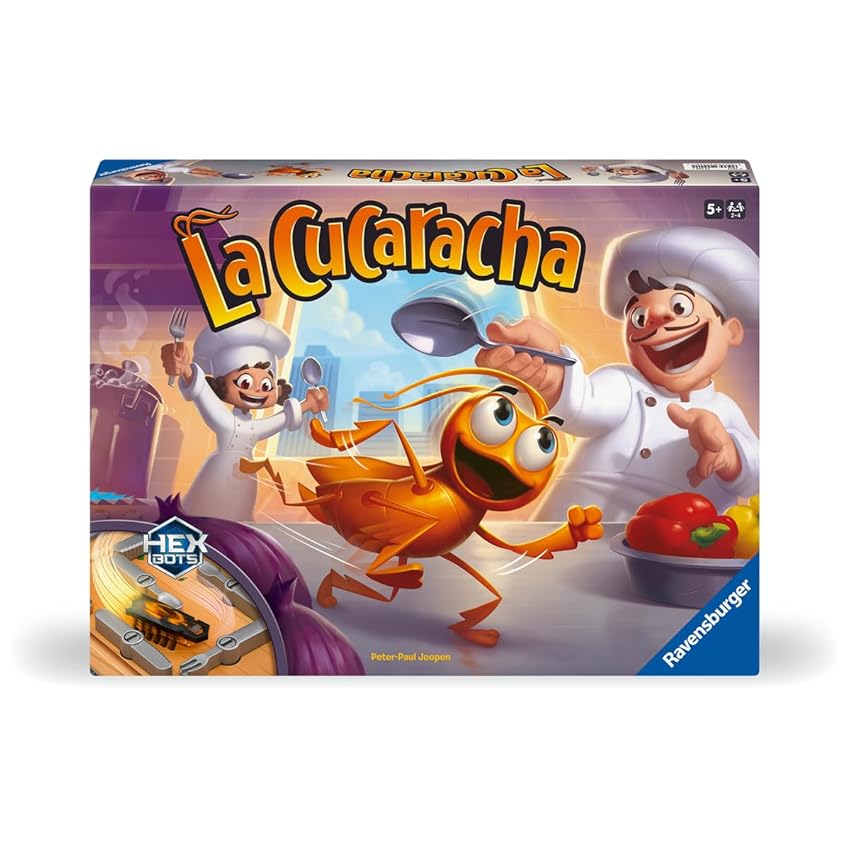 Ravensburger - La Cucaracha Gioco in Scatola | Gioco Bambini 5 Anni o Più | Giochi da Tavolo 2-4 Giocatori | Regalo Bambina 5 Anni | Gioco da Tavola con HexBug Nano | Regalo Natale