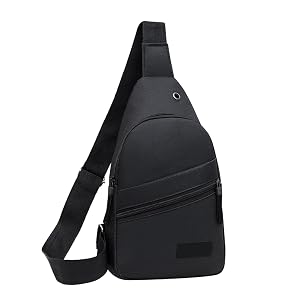 Sling Crossbody Bags for Women Chest Pack for Men Daily Use with External Usb Charging Earphone Hole Crossbody