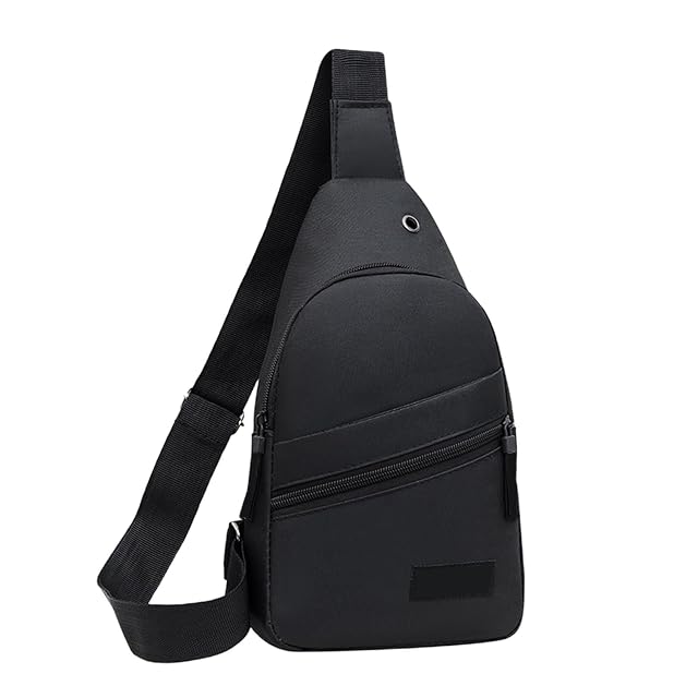 Sling Crossbody Bags for Women Chest Pack for Men Daily Use with External Usb Charging Earphone Hole Crossbody