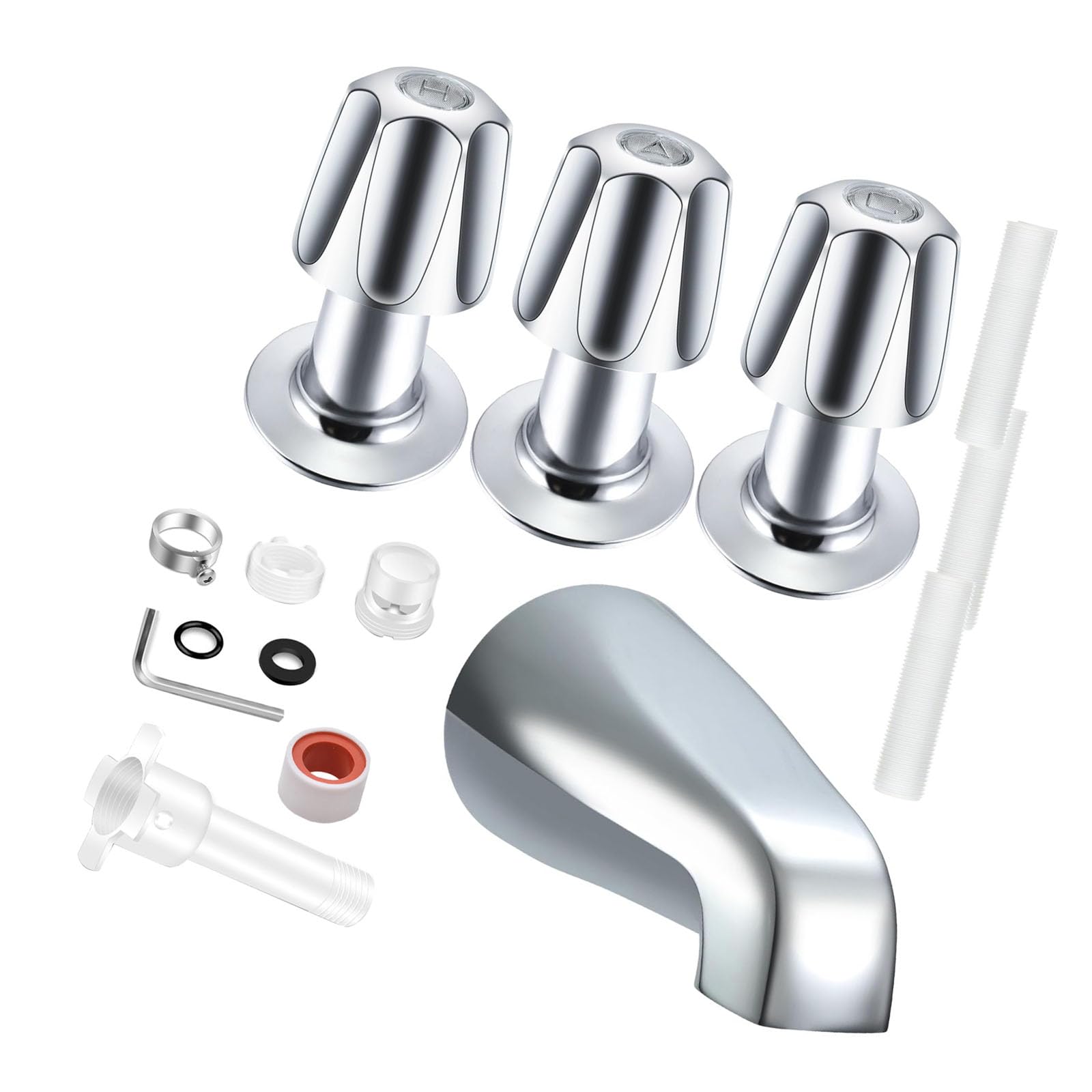 Msioytog Electroplating Color Efficiency Concealed Bathtub Faucet Downspout For Fast Water Flows Space Saving And Easy Installation In Bathrooms Conceals Bath