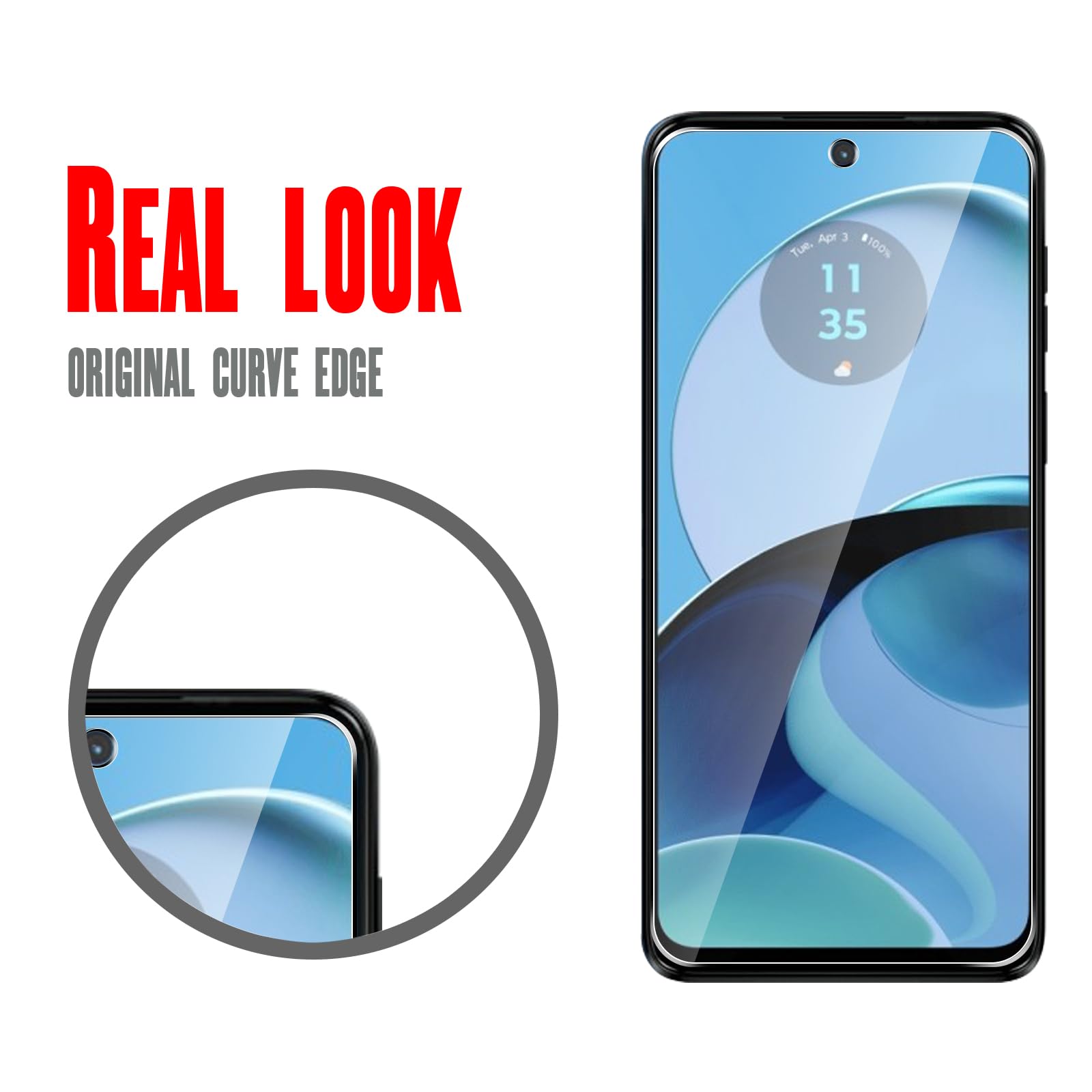 Coiwxmoi 2 Pellicole In Vetro Temperato Per Motorola Moto G14 – Durezza 9H, Anti-impronta, Con 2 Protezioni Per Fotocamera